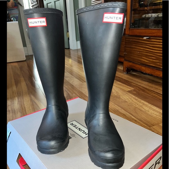 Kids HUNTER BOOTS with brand new boot socks - Picture 1 of 8